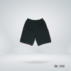 Kids Striped Half Pant - Black - Shorts | SALT