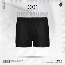 Mens Premium Cotton Boxer Shorts - Black - Boxer Shorts | SALT