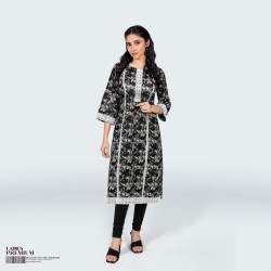 Wonen’s Premium Kurti - Night Tulip - Kurti Tunic And Tops | SALT