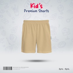 Kids Premium Cotton Shorts - Tan - Shorts | SALT