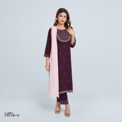 Womens Premium Salwar Kameez [3 pcs] - Azayana - 3pc Salwar Kameez | SALT