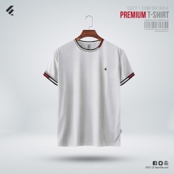Mens Premium Contemporary T-Shirt - Cotton Cloud - Printed | SALT