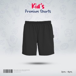 Kids Premium Cotton Shorts - Charcoal - Shorts | SALT
