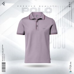 Premium Double PK Cotton Polo - Lavanderash - Classic | SALT