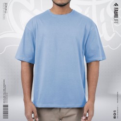 Mens Premium Drop Shoulder T-Shirt- Sky Blue - Drop Shoulder T-shirt | SALT