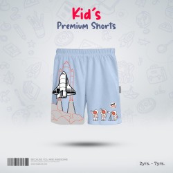 Kids Premium Cotton Shorts - Shuttle - Design Shorts | SALT