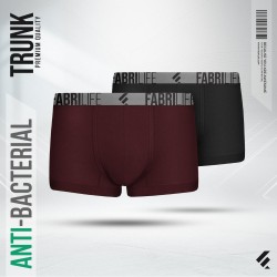 Mens Premium Antibacterial Trunk Combo  - (Maroon and Black) - Trunk | SALT