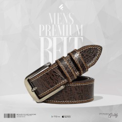 Mens Premium Leather Belt- Extravaganza - Belt | SALT
