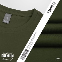 Mens Premium Blank T-shirt- Olive - Blank | SALT