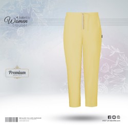 Woman Premium Trouser- Light Yellow - Comfy Trouser | SALT
