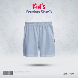 Kids Premium Cotton Shorts - Sky blue - Shorts | SALT