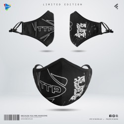TTP - Designer Edition Cotton Face Mask (Black) - Sports Edition | SALT