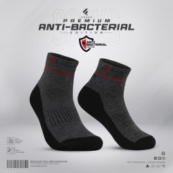 Premium Antibacterial Sports Socks - Raven (Antha Melange) - Sports | SALT