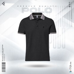 Premium Designer Edition Double PK Cotton Polo - Granite - Classic | SALT
