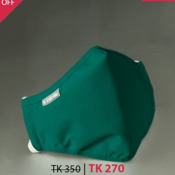 Premium Cotton Face Mask (Green) - Professional 7 Layer Mask | SALT