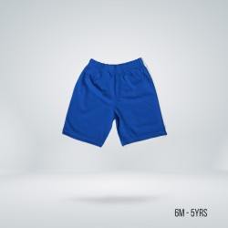 Kids Striped Half Pant | Royal Blue - Shorts | SALT