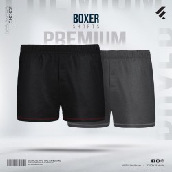 Mens Premium Cotton Boxer Shorts Combo - Black and Anthra melange - Boxer Shorts | SALT