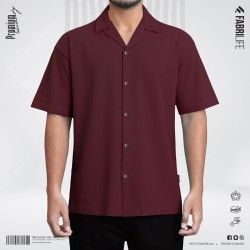 Premium Cuban Shirt - Maroon - Casual Shirt | SALT