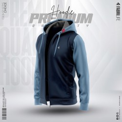 Mens Multi-Shades Hoodie - Navy - Hoodie | SALT