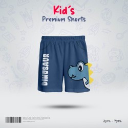 Kids Premium Cotton Shorts - Dinosaur - Design Shorts | SALT