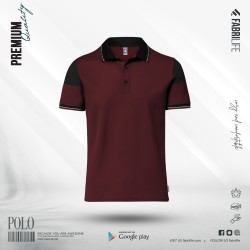 Premium Designer Edition Double PK Cotton Polo - Marooned - Cut & Stitch | SALT