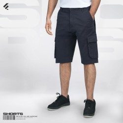 Mens Premium Bermuda Cargo - Navy - Chino Shorts | SALT