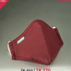 Premium Cotton Face Mask (Maroon) - Professional 7 Layer Mask | SALT