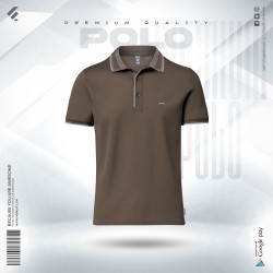 Premium Double PK Cotton Polo - Coffee Quartz - Classic | SALT