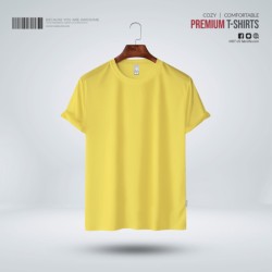Teens Premium Blank Tshirt - Yellow - Blank T-shirt | SALT