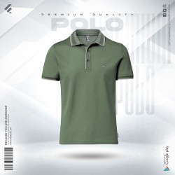 Premium Double PK Cotton Polo - Agave Green - Classic | SALT