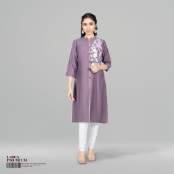 Women's Premium Kurti - Violetina - Kurti Tunic And Tops | SALT