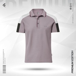 Premium Designer Edition Double PK Cotton Polo - Thunderous - Cut & Stitch | SALT