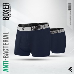 Mens Premium Antibacterial Boxer Brief Combo (Navy 2pc) - Boxer Brief | SALT