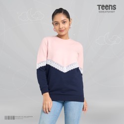 Teens Girls Premium Sweatshirt - Rosy Frost - Sweatshirt | SALT