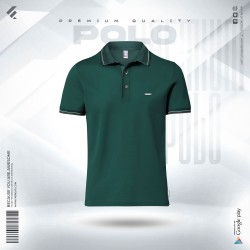 Premium Double PK Cotton Polo - Green - Classic | SALT
