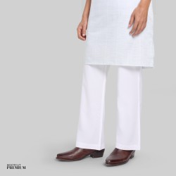 Mens Premium Bootcut Pajama  - White - Pajama | SALT