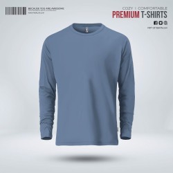 Mens Premium Blank Full Sleeve T-Shirt - Stellar - Blank | SALT