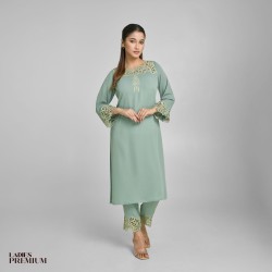Womens Premium Salwar Kameez [2pcs] - Harshiya - 2pc Salwar Kameez | SALT