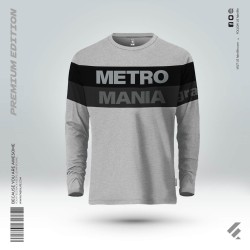 Mens Premium Full Sleeve T-Shirt- Metro Mania - Cut & Stitch | SALT