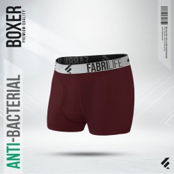 Mens Premium Antibacterial Boxer Brief - Maroon - Boxer Brief | SALT