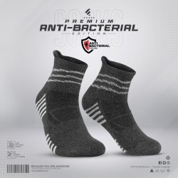 Premium Antibacterial Sports Socks - Playmaker (Antha-melange) - Sports | SALT