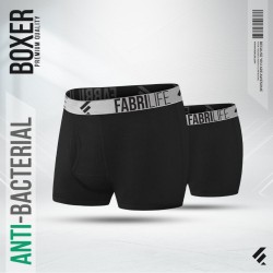 Mens Premium Antibacterial Boxer Brief Combo (Black 2pc) - Boxer Brief | SALT